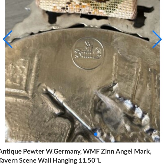 Vintage German WMF Ornate Zinn Pewter Cup/Goblet - Picture 16 of 16